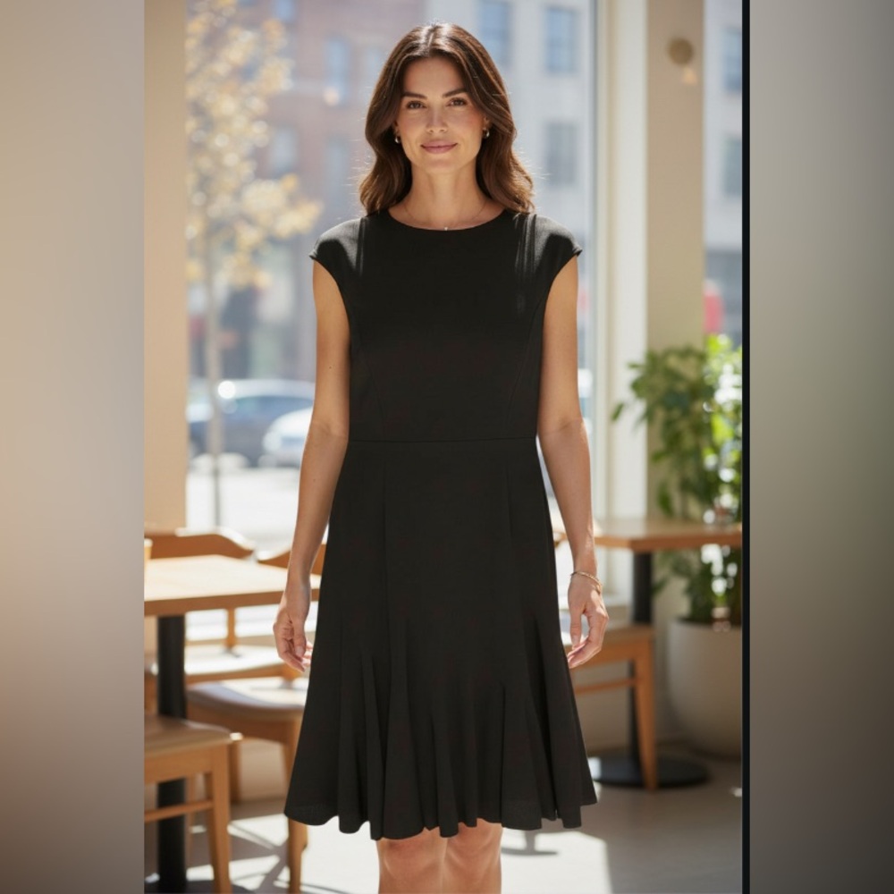 NWT Anne Klein dress black size 10 black label retail $150 - Picture 1 of 9